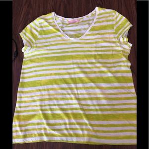 💜 ANN TAYLOR LOFT SUNWASHED TEE-#0128-042019TR
